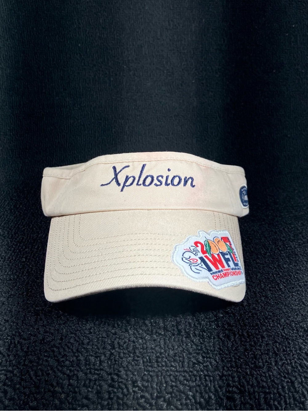 Vintage 2006 IWFL Championship Visor Hat Atlanta GA Womens Football Top Of World